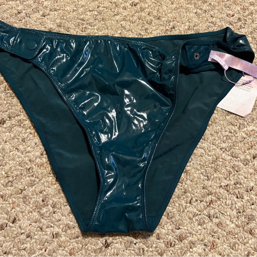 Savage X Fenty Glossy Teal Panties